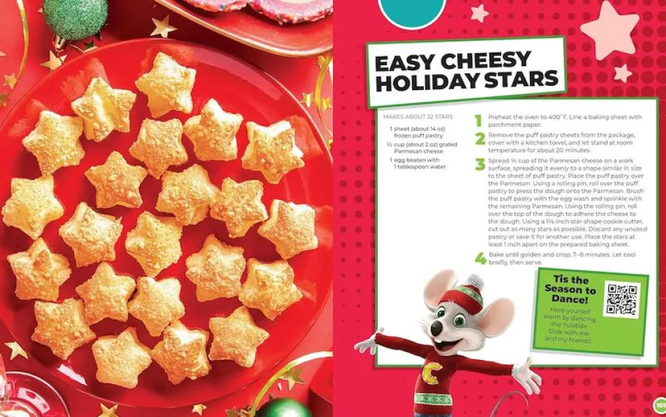 Chuck E. Cheese and Friends - Party Cookbook Hardcover Book