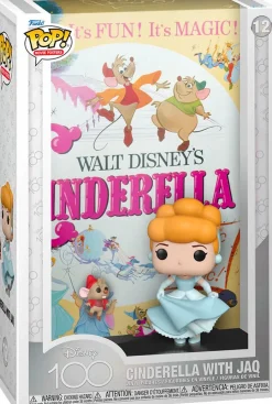 Cinderella (1950) - Cinderella with Jaq Disney 100th Pop! Movie Posters Vinyl Figure