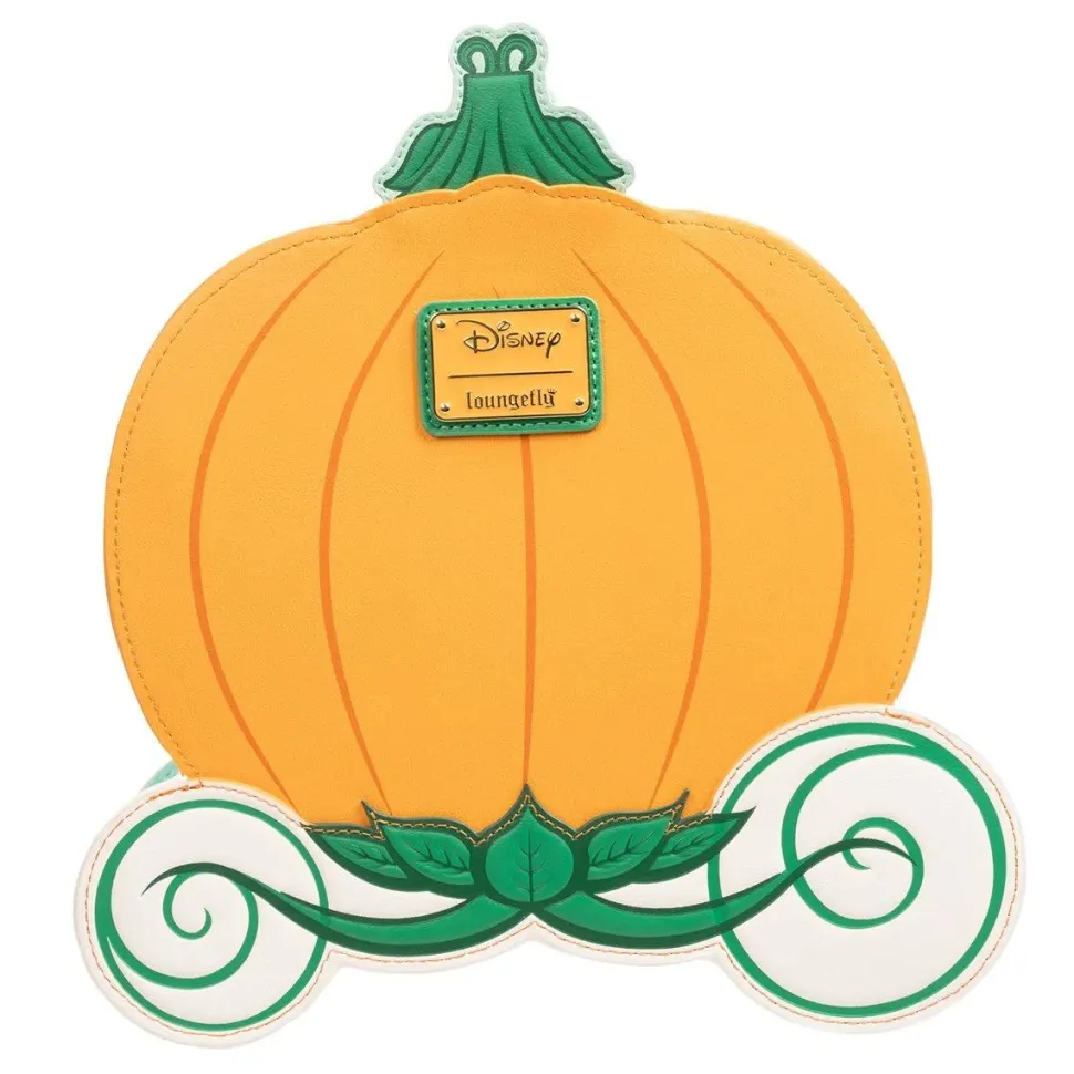 Cinderella (1950) - Pumpkin Carriage Reversible 9" Faux Leather Crossbody Bag