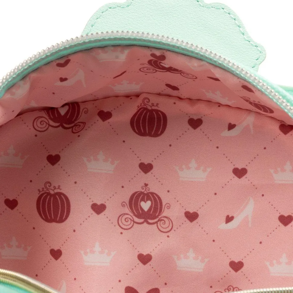 Cinderella (1950) - Pumpkin Carriage Reversible 9" Faux Leather Crossbody Bag