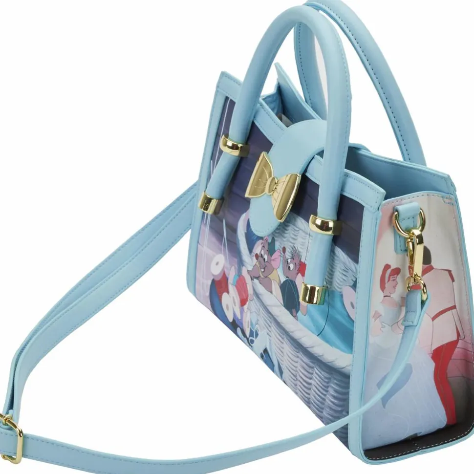 Cinderella (1950) - Scenes 9” Faux Leather Crossbody Bag
