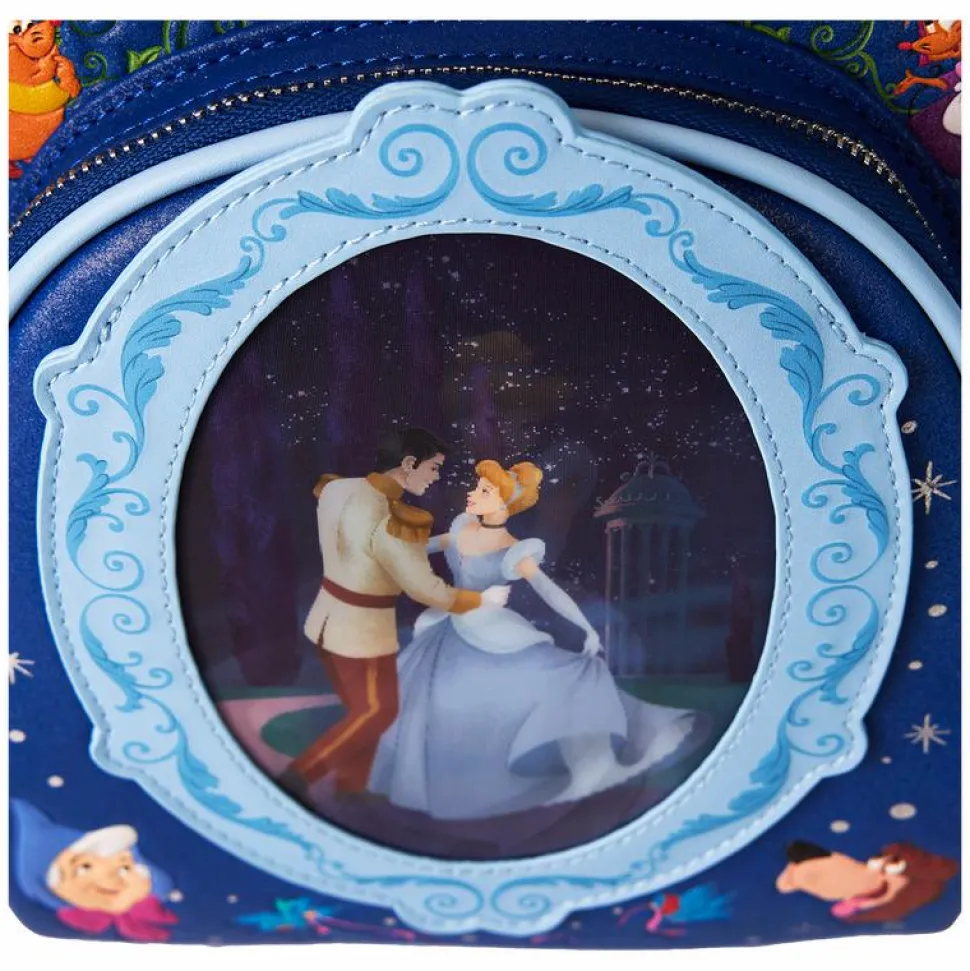 Cinderella (1950) - 75th Anniversary Royal Ball Lenticular 10" Faux Leather Mini Backpack