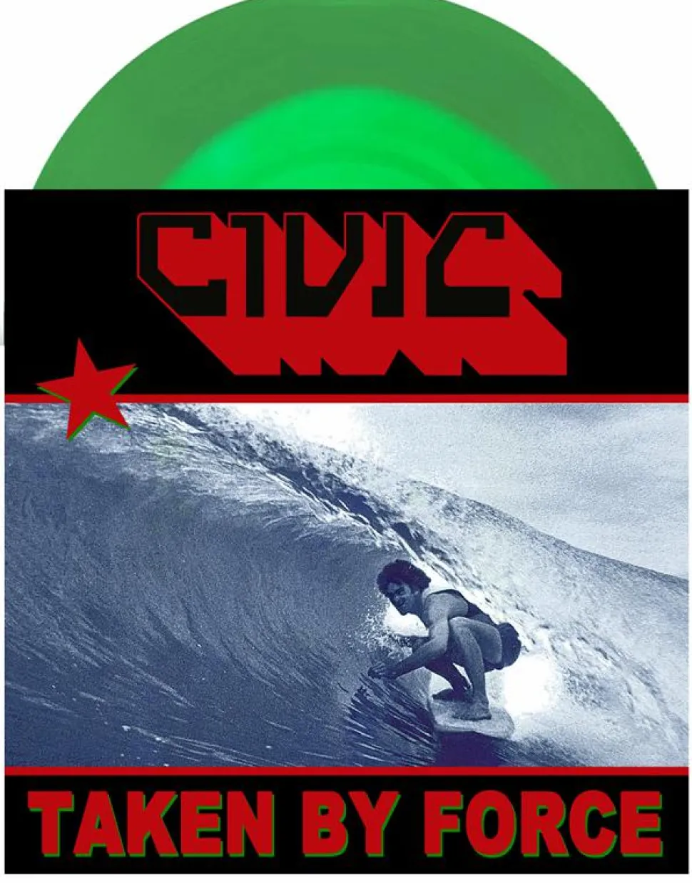 Civic - Taken By Force LP Vinyl Record (Aus/NZ Exclusive Two Toned Green Coloured Vinyl)