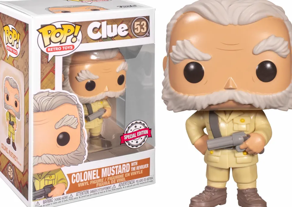 Clue - Colonel Mustard with The Revolver Pop! Vinyl Figure