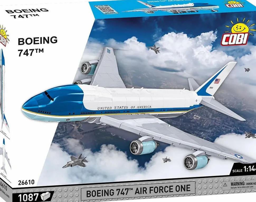 Cobi - Boeing 747 Air Force One 1/144th Scale Building Block Construction Set (1087 Pieces)
