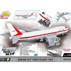 Cobi - Boeing 747 First Flight (1969) 1/144th Scale Building Block Construction Set (1051 Pieces)