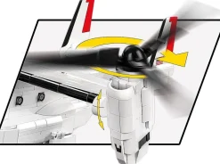 Cobi: Armed Forces - Bell Boeing V-22 Osprey Helicopter First Flight Edition 1/48th Scale Building Block Construction Set (1136 Pieces)