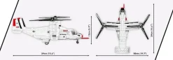 Cobi: Armed Forces - Bell Boeing V-22 Osprey Helicopter First Flight Edition 1/48th Scale Building Block Construction Set (1136 Pieces)