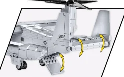 Cobi: Armed Forces - Bell Boeing V-22 Osprey Helicopter 1/48th Scale Building Block Construction Set (1090 Pieces)