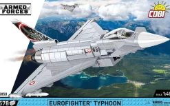 Cobi: Armed Forces - Eurofighter Typhoon Fighter Jet 1/48th Scale Building Block Construction Set (578 Pieces)