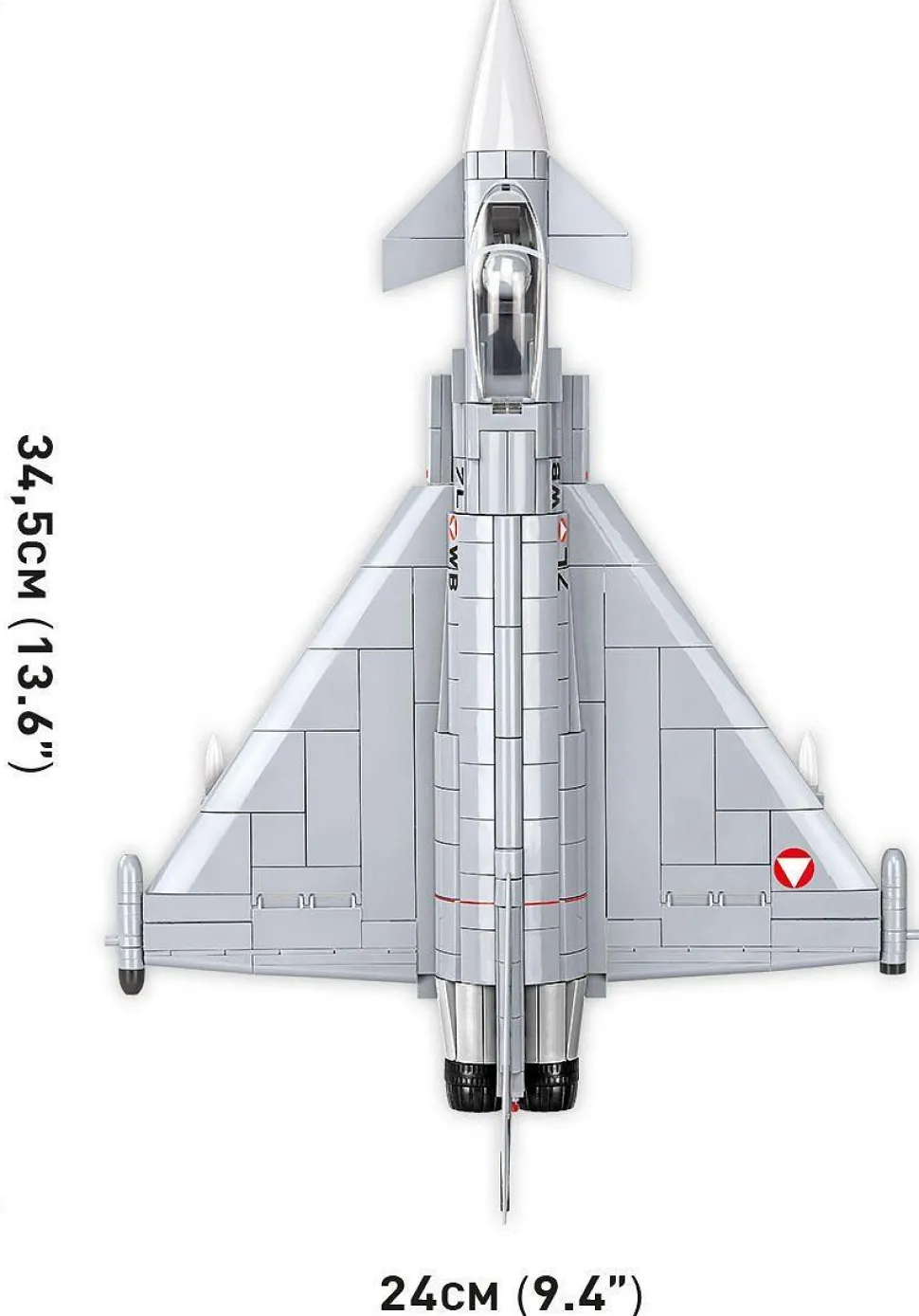Cobi: Armed Forces - Eurofighter Typhoon Fighter Jet 1/48th Scale Building Block Construction Set (578 Pieces)