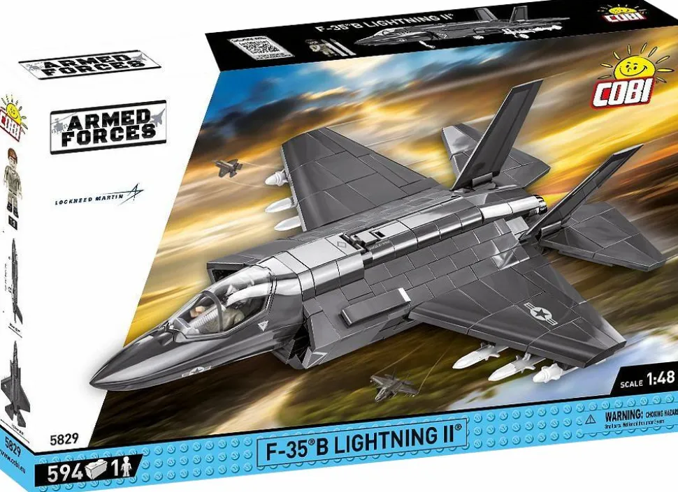 Cobi: Armed Forces - F-35B Lightning II (USAF) 1/48th Scale Building Block Construction Set (594 Pieces)