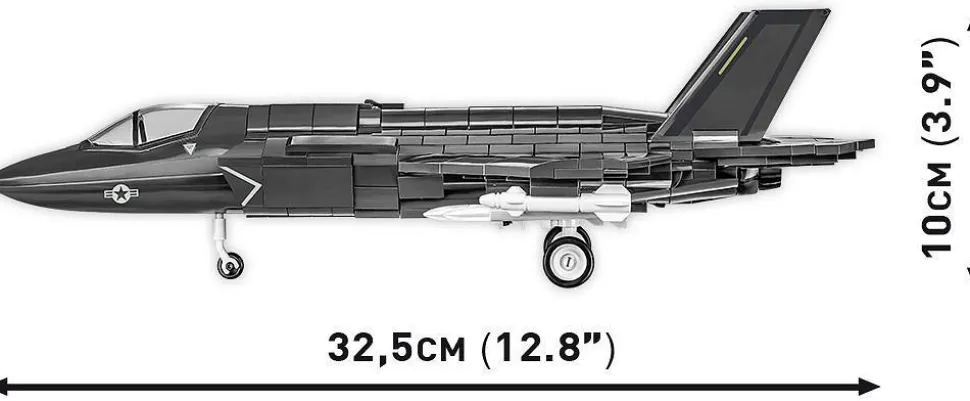 Cobi: Armed Forces - F-35B Lightning II (USAF) 1/48th Scale Building Block Construction Set (594 Pieces)