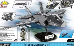 Cobi: Armed Forces - F-35B Lightning II Fighter Jet 1/48th Scale Building Block Construction Set (594 Pieces)