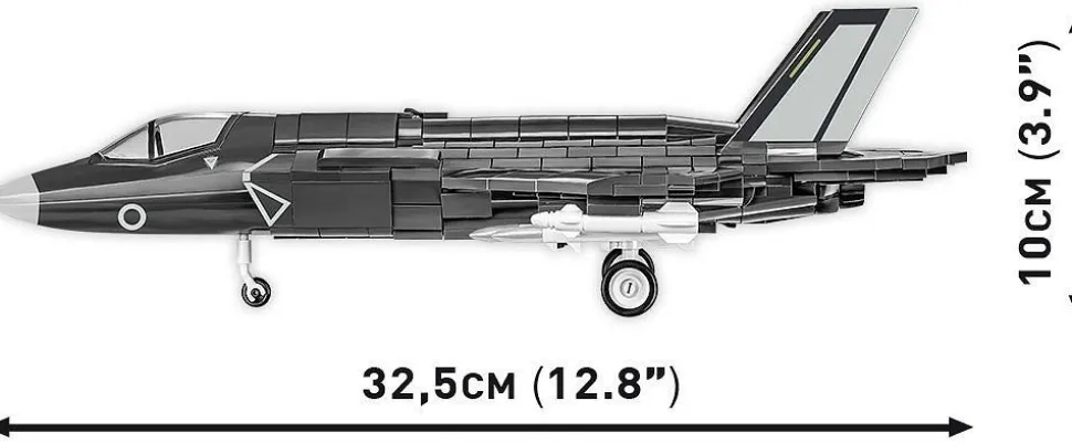 Cobi: Armed Forces - F-35B Lightning II Fighter Jet 1/48th Scale Building Block Construction Set (594 Pieces)