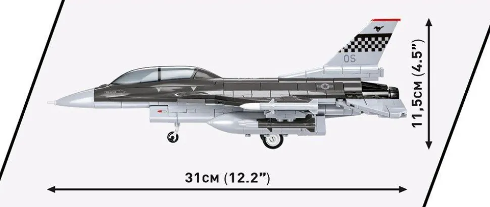 Cobi: Armed Forces - F-16D Fighting Falcon Construction Set (410 pieces)