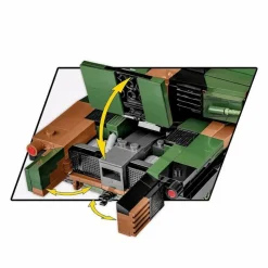 Cobi: Armed Forces - M1A2 SEPv3 Abrams Tank 1/35th Scale Building Block Construction Set (1017 Pieces)