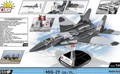 Cobi: Armed Forces - MiG-29 (Ukraine/Poland) Fighter Jet 2-In-1 1/48th Scale Building Block Construction Set (550 Pieces)