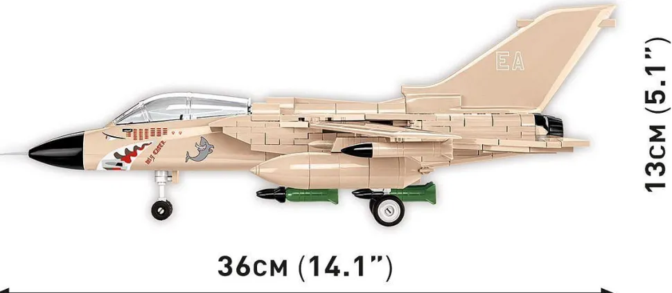 Cobi: Armed Forces - Panavia Tornado GR.1 MiG Eater Fighter Jet 1/48th Scale Building Block Construction Set (527 Pieces)