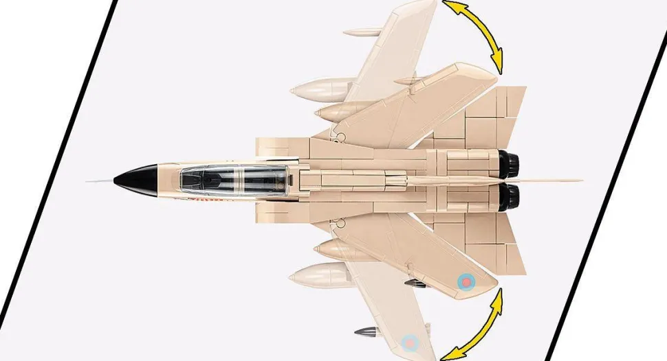 Cobi: Armed Forces - Panavia Tornado GR.1 MiG Eater Fighter Jet 1/48th Scale Building Block Construction Set (527 Pieces)