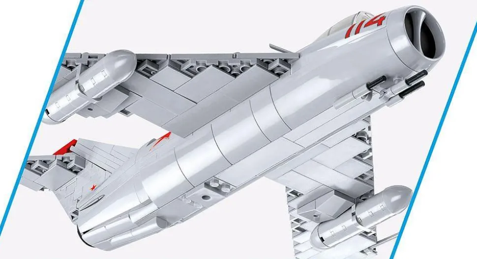 Cobi: Cold War - MiG-17 NATO Code "Fresco" Fighter Jet Historical Collection 1/32 Scale Building Block Construction Set (568 Pieces)