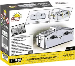 Cobi: Great War - Sturmpanzerwagen A7V Tank Historical Collection 1/72 Scale Building Block Construction Set (119 Pieces)