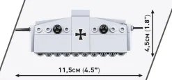 Cobi: Great War - Sturmpanzerwagen A7V Tank Historical Collection 1/72 Scale Building Block Construction Set (119 Pieces)