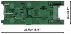 Cobi: Great War - Vickers A1E1 Independent Tank Historical Collection 1/35th Scale Building Block Construction Set (887 Pieces)