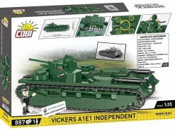 Cobi: Great War - Vickers A1E1 Independent Tank Historical Collection 1/35th Scale Building Block Construction Set (887 Pieces)