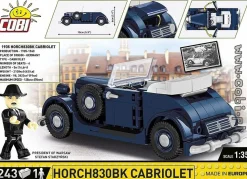 Cobi: Historical Collection - 1935 Horch 830 BK Cabriolet Convertible 1/35th Scale Construction Set (243 Pieces)