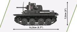 Cobi: World War II - Battle of Arras 1940 Matilda II vs. Panzer 38(t) Tank Historical Collection 1/35th Scale Building Block Construction Set (1015 Pieces)