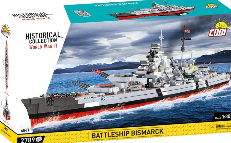 Cobi: World War II - Battleship Bismarck Historical Collection 1/300th Scale Building Block Construction Set (2789 Pieces)