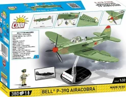 Cobi: World War II - Bell P-39Q Airacobra (Soviet) Fighter Plane Historical Collection 1/32 Scale Building Block Construction Set (380 Pieces)