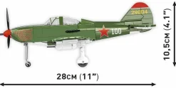 Cobi: World War II - Bell P-39Q Airacobra (Soviet) Fighter Plane Historical Collection 1/32 Scale Building Block Construction Set (380 Pieces)