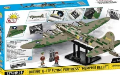 Cobi: World War II - Boeing B-17F Flying Fortress "Memphis Belle" Heavy Bomber Plane Executive Edition Historical Collection 1/48th Scale Building Block Construction Set (1376 Pieces)