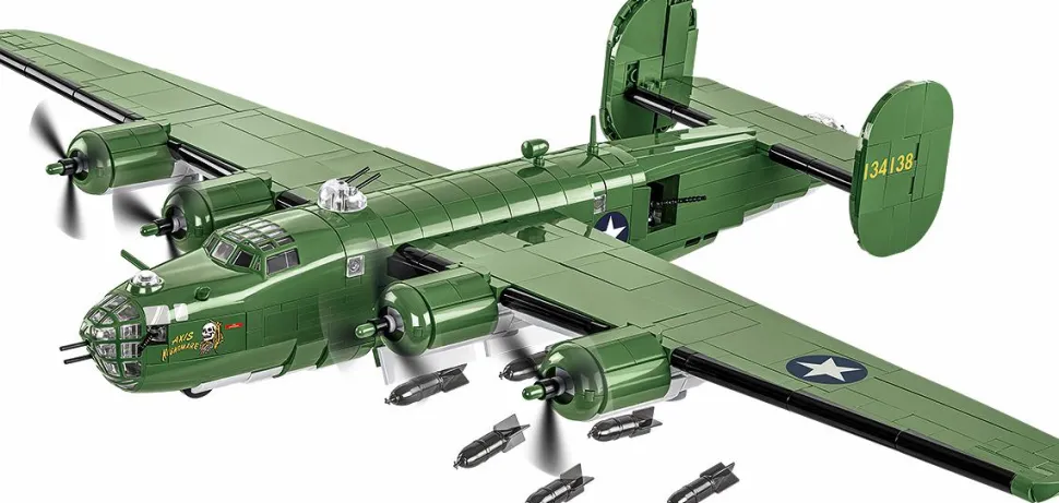 Cobi: World War II - Consolidated B-24D Liberator Heavy Bomber Plane Historical Collection 1/48th Scale Building Block Construction Set (1445 Pieces)