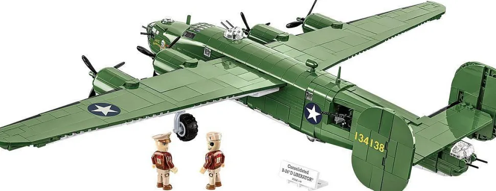Cobi: World War II - Consolidated B-24D Liberator Heavy Bomber Plane Historical Collection 1/48th Scale Building Block Construction Set (1445 Pieces)