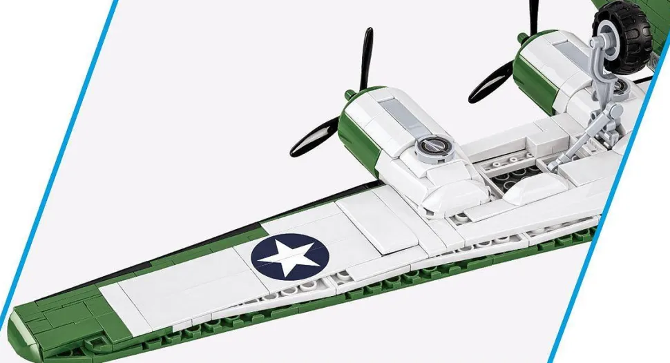 Cobi: World War II - Consolidated B-24D Liberator Heavy Bomber Plane Historical Collection 1/48th Scale Building Block Construction Set (1445 Pieces)