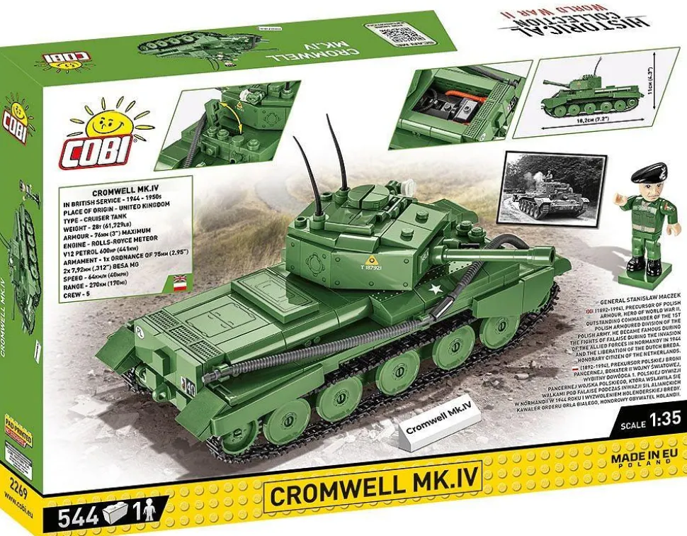 Cobi: World War II - Cromwell MK.IV Tank Historical Collection 1/35th Scale Building Block Construction Set (544 Pieces)