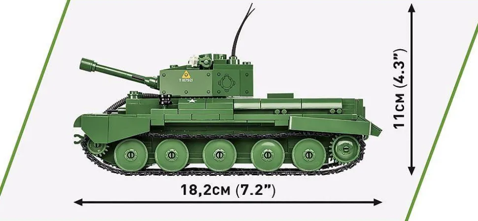 Cobi: World War II - Cromwell MK.IV Tank Historical Collection 1/35th Scale Building Block Construction Set (544 Pieces)