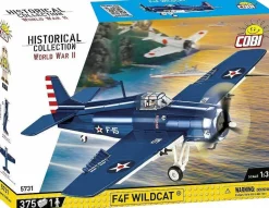 Cobi: World War II - F4F Wildcat (Northrop Grumman) Fighter Plane Historical Collection 1/32 Scale Building Block Construction Set (375 Pieces)
