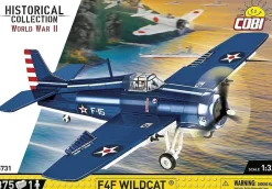Cobi: World War II - F4F Wildcat (Northrop Grumman) Fighter Plane Historical Collection 1/32 Scale Building Block Construction Set (375 Pieces)