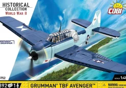 Cobi: World War II - Grumman TBF Avenger Torpedo Bomber Plane Historical Collection 1/48th Scale Building Block Construction Set (392 Pieces)