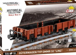 Cobi: World War II - Guterwagen Typ Ommr 32 Linz Gondola Train Car Historical Collection 1/35th Scale Building Block Construction Set (584 Pieces)