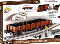 Cobi: World War II - Guterwagen Typ Ommr 32 Linz Gondola Train Car Historical Collection 1/35th Scale Building Block Construction Set (584 Pieces)