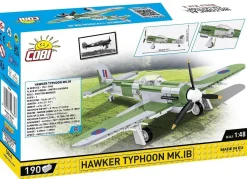 Cobi: World War II - Hawker Typhoon MK.IB Fighter Plane Historical Collection 1/48th Scale Building Block Construction Set (190 Pieces)