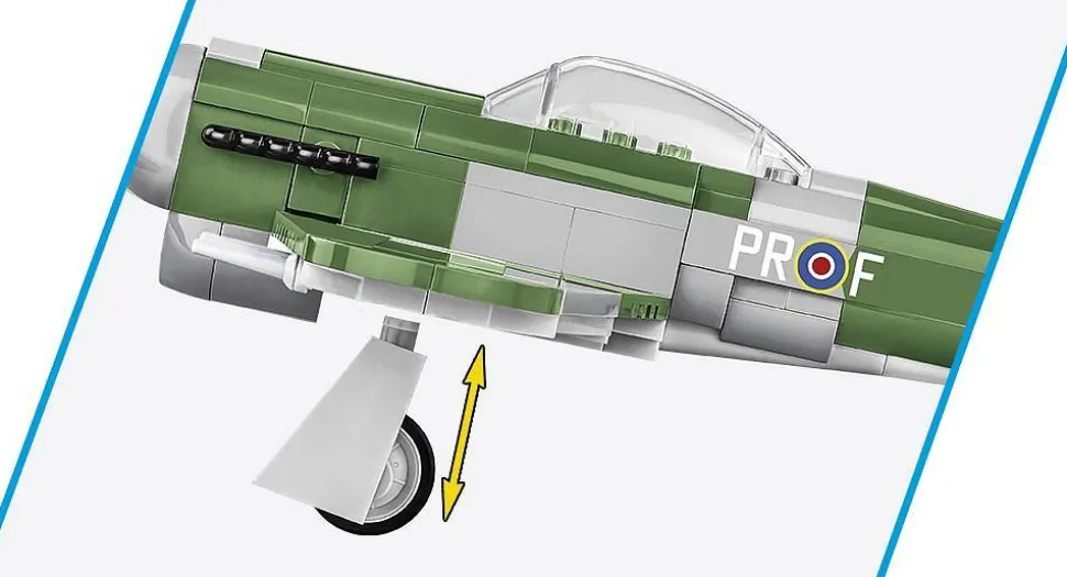 Cobi: World War II - Hawker Typhoon MK.IB Fighter Plane Historical Collection 1/48th Scale Building Block Construction Set (190 Pieces)