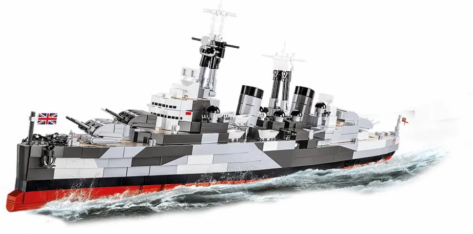 Cobi: World War II - HMS Belfast Light Cruiser Historical Collection 1/300th Scale Building Block Construction Set (1517 Pieces)