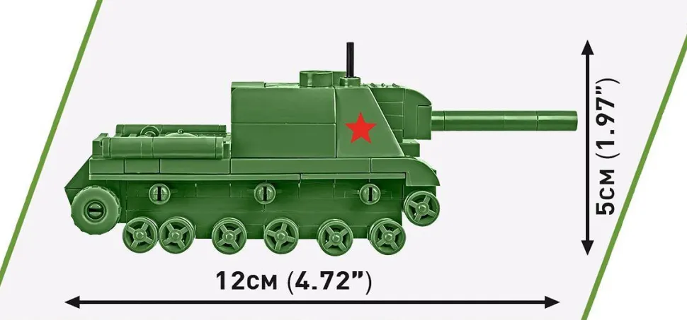 Cobi: World War II - ISU 152 Tank Historical Collection 1/72 Scale Building Block Construction Set (135 Pieces)