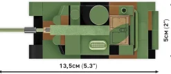 Cobi: World War II - K2 Black Panther Tank 1/72 Scale Building Block Construction Set (160 Pieces)